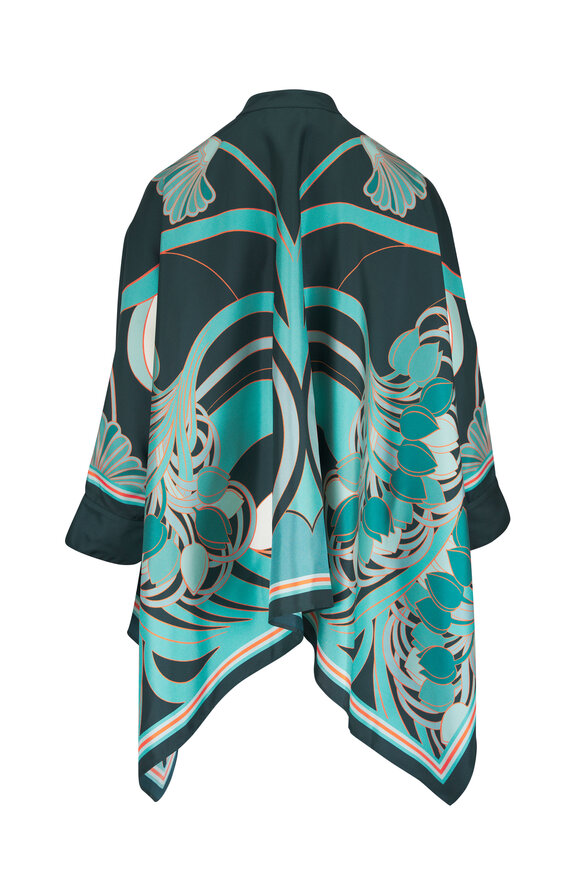 La DoubleJ Foulard Placée Multicolor Silk Twill Blouse - view 3