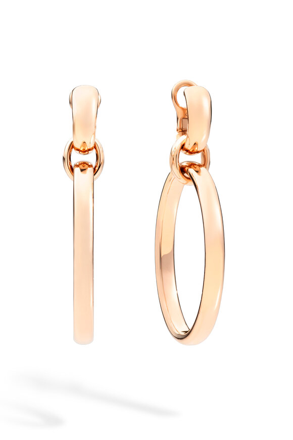 Pomellato Iconica Rose Gold Hoop Earrings