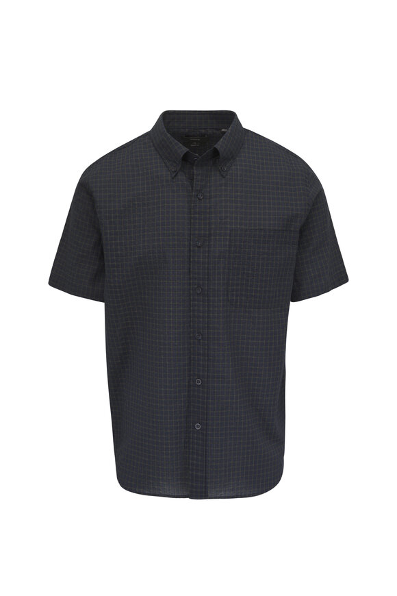 Vince Cortland Coast Combo Plaid Button Up Shirt