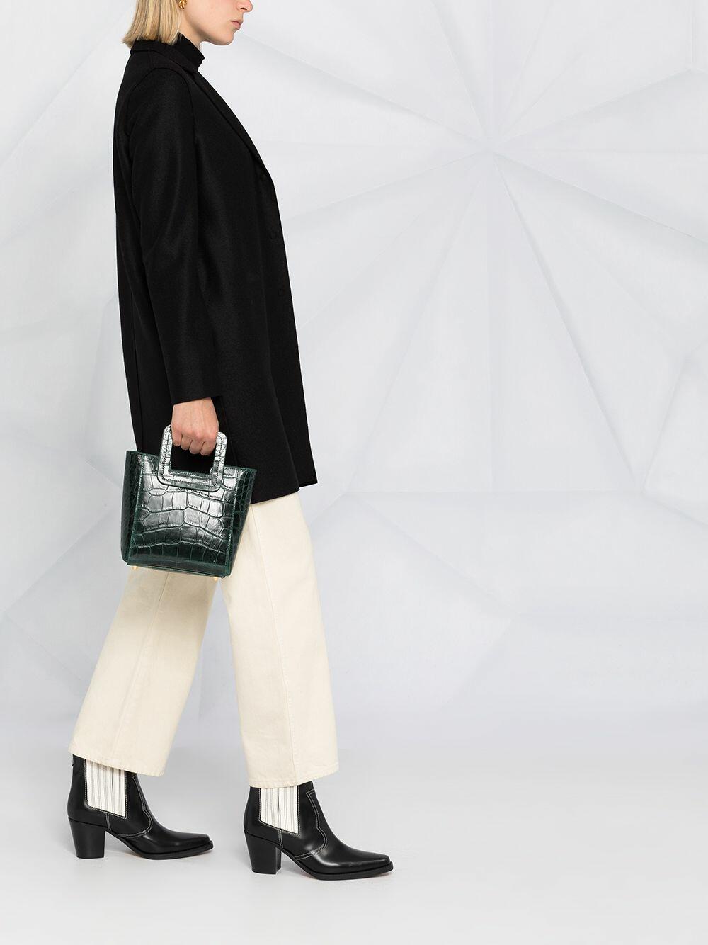 Harris Wharf - Black Pressed Wool Cocoon Coat