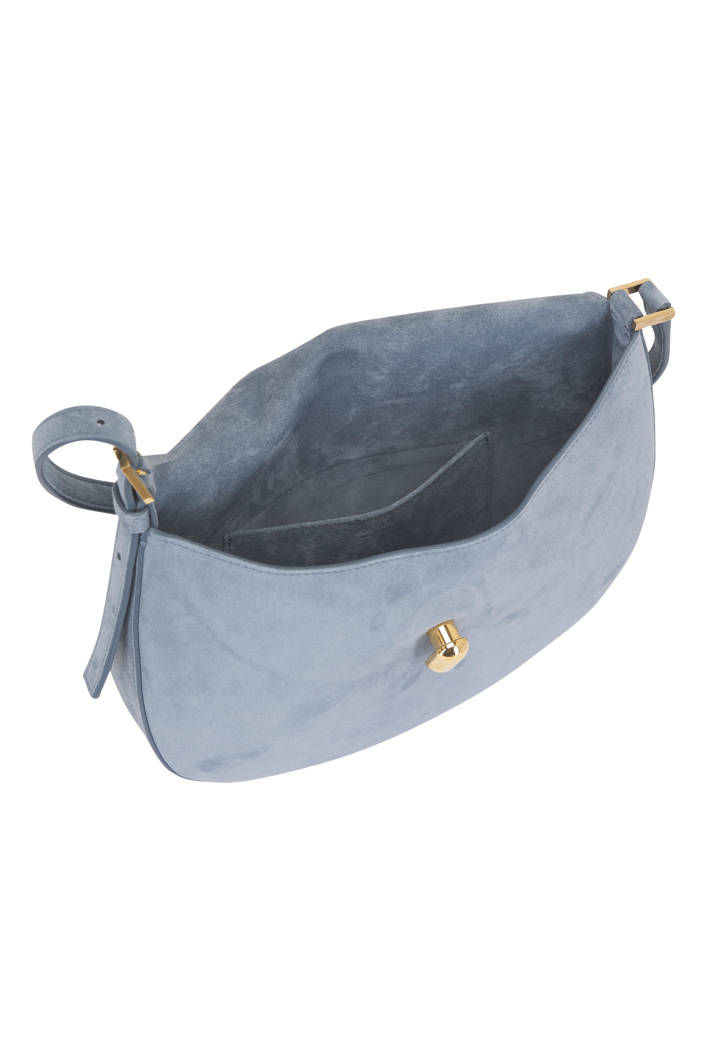 Savette - Small Tondo Denim Suede Hobo