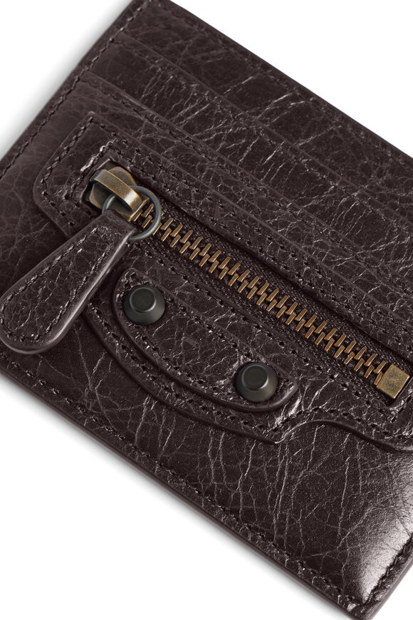 Balenciaga Le City Espresso Leather Card Holder - view 7