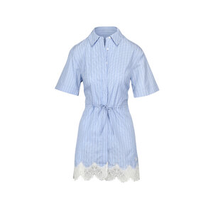 jonathan simkhai blue lace dress Lace Pattern Midi Length Dress
