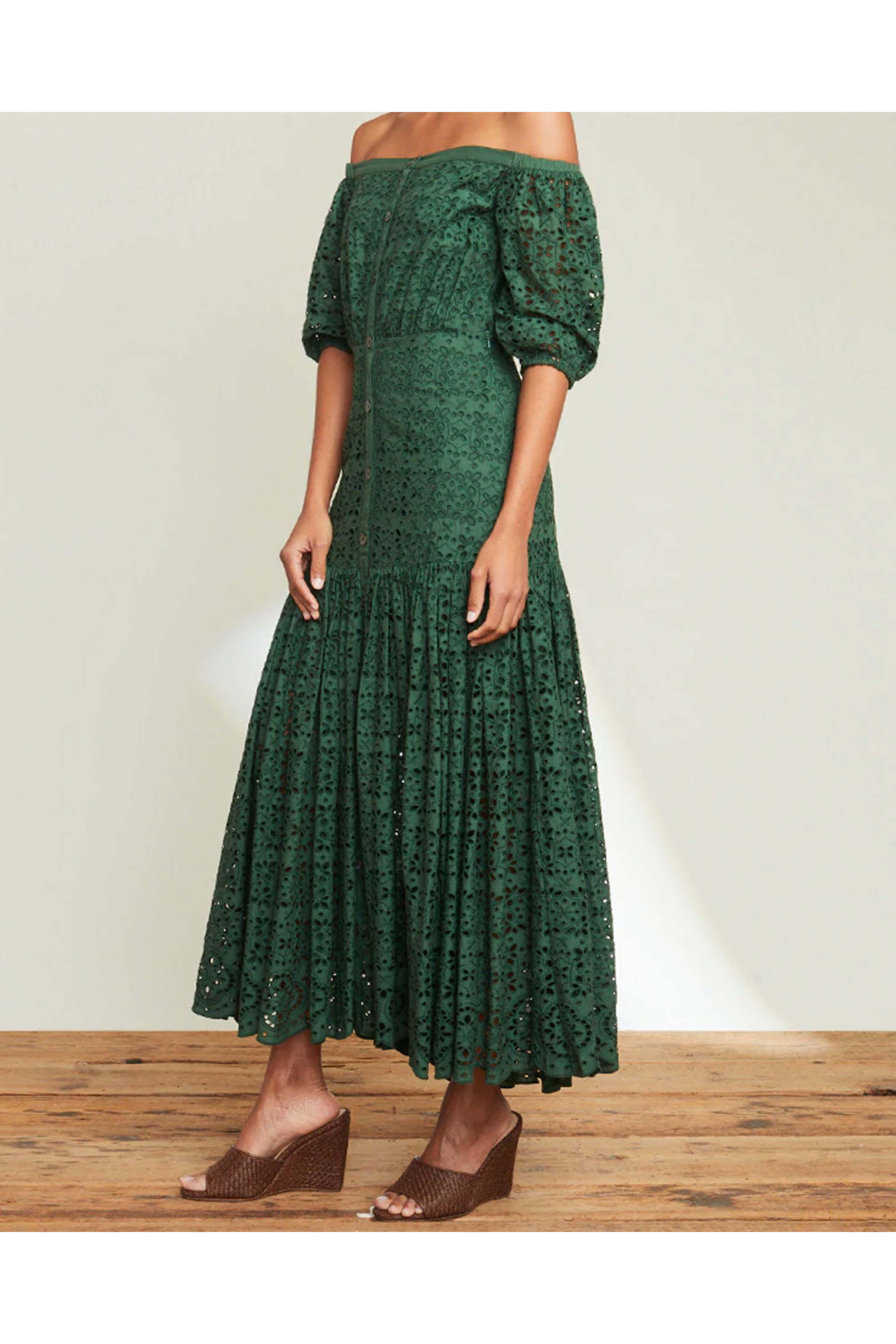 Veronica Beard - Forest Eyelet Cali Maxi Dress