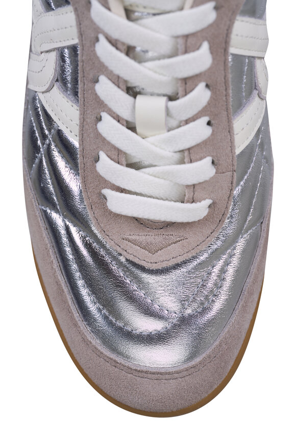 Veronica Beard Natalia Silver Gray Suede & Leather Sneaker - view 5