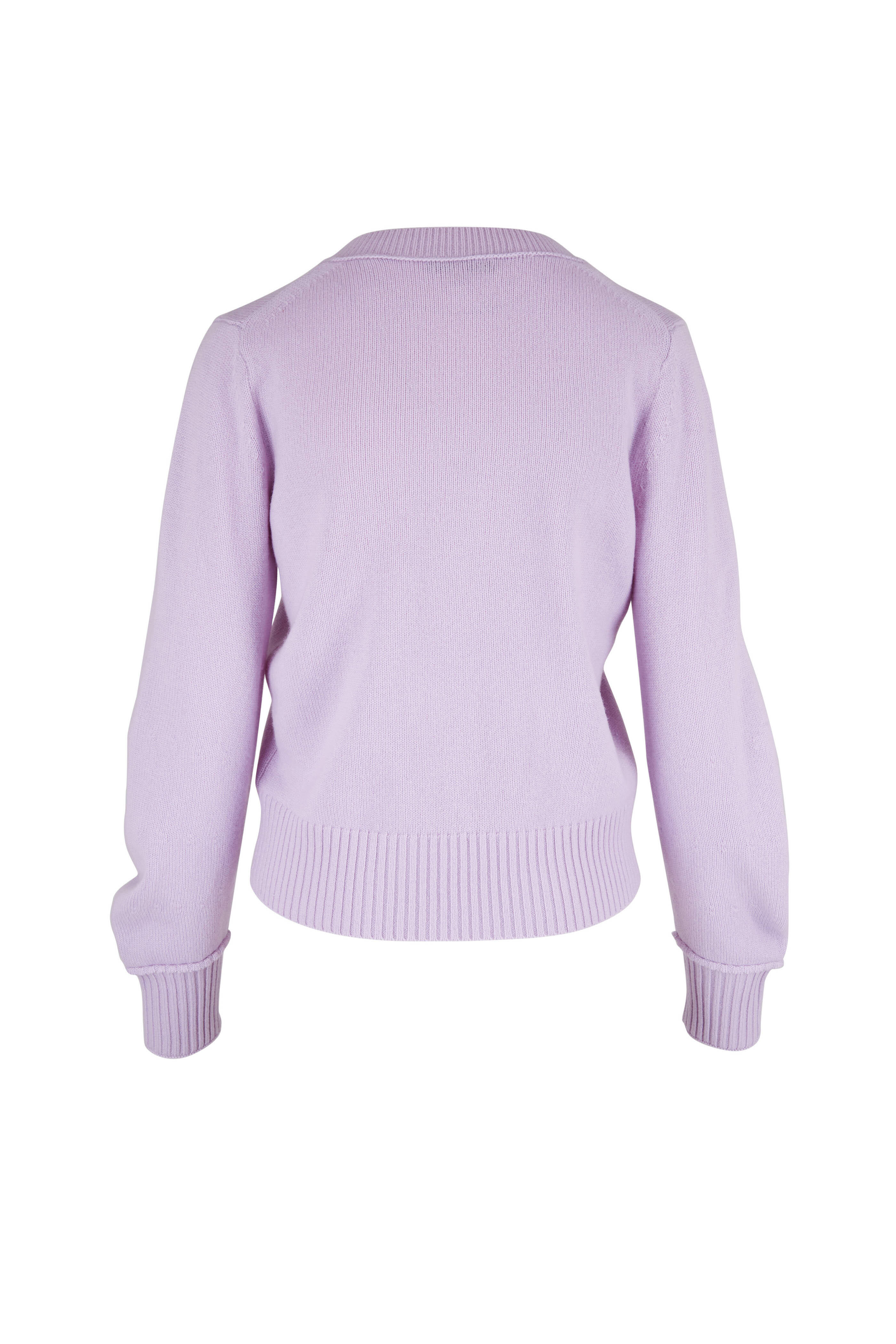 Dorothee Schumacher - Modern Statement Lavender V-Neck Sweater
