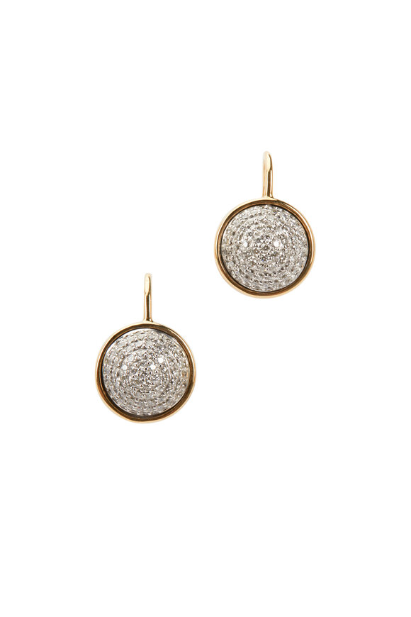 Syna - Baubles Yellow Gold Big Diamond Earrings