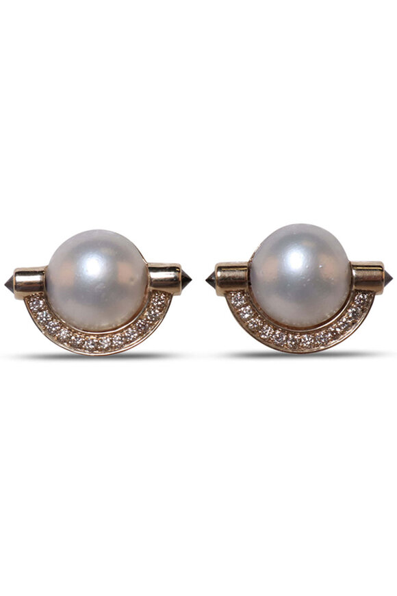 Ara Vartanian Pearl & Diamond Earrings