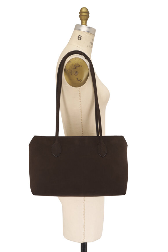 The Row Terrasse Brown Nubuck Leather Shoulder Bag - view 5