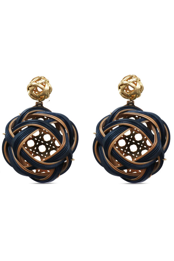 Silvia Furmanovich Woven Bamboo Earrings