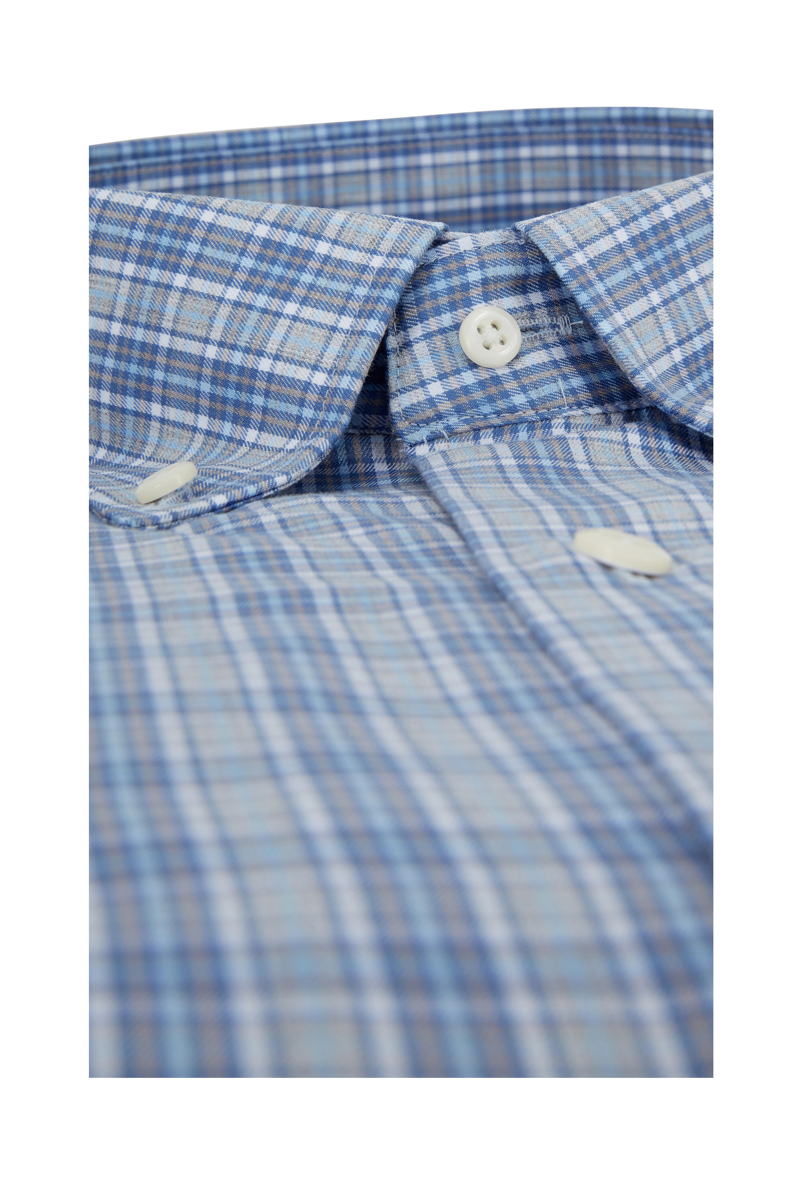 Peter Millar - Thatcher Blue Plaid Sport Shirt