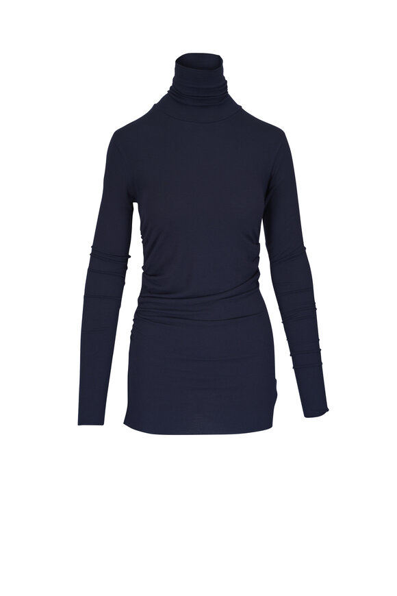 Dorothee Schumacher Chic Comfort Dark Navy Turtleneck