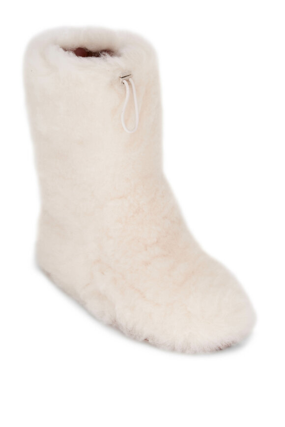Loro Piana Natural Shearling Ankle Boot - view 1
