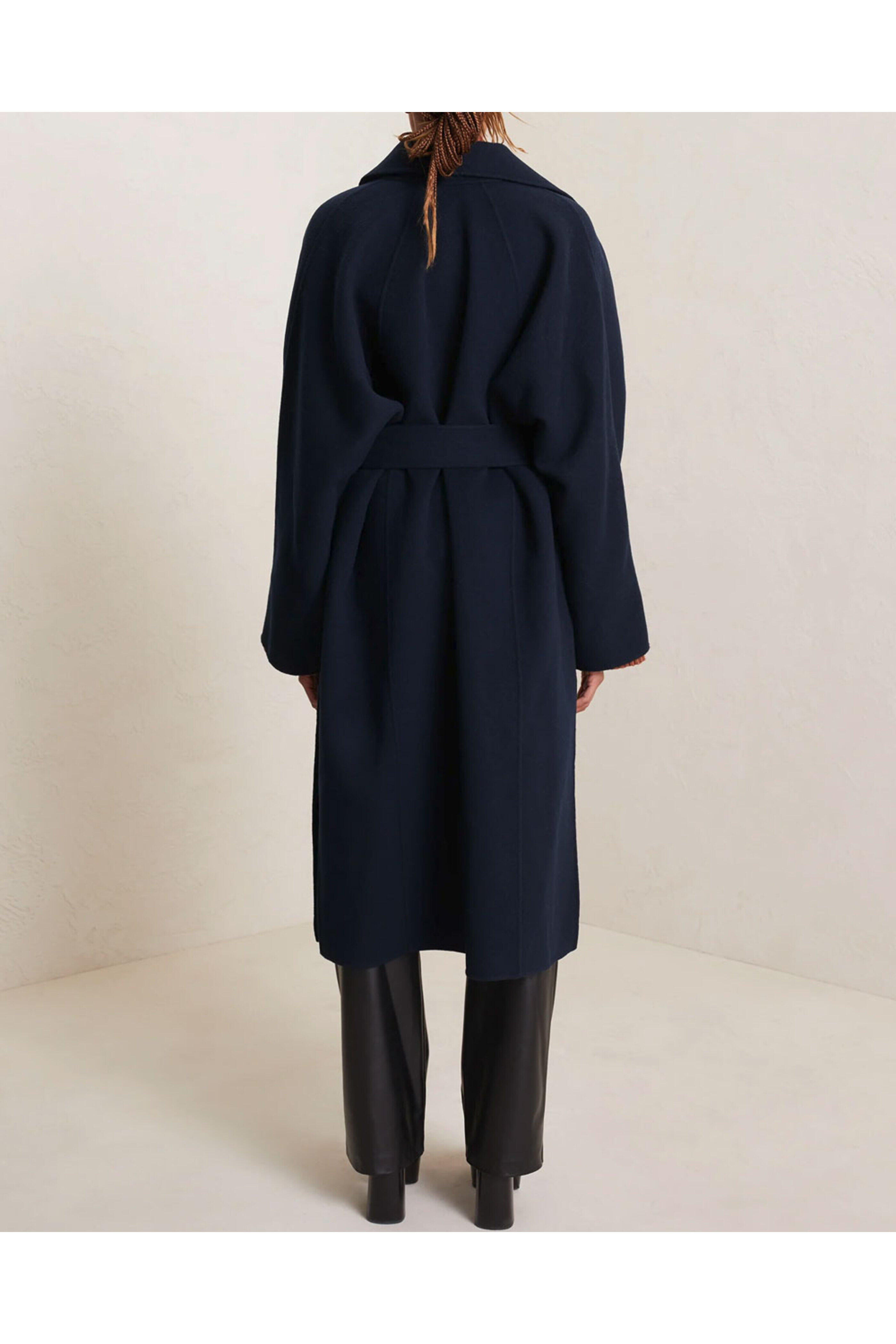 A.L.C. - Navy Wilson Wool Coat
