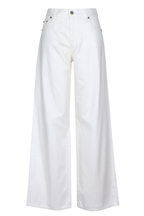 Ralph Lauren Mercer White Relaxed Wide-Leg Jean