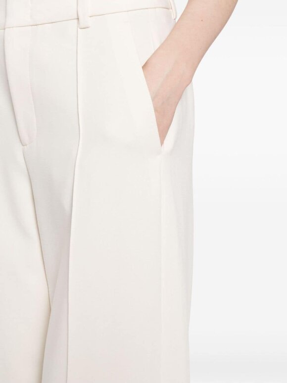 Vince - Off White Pintucked Wide Leg Pant 