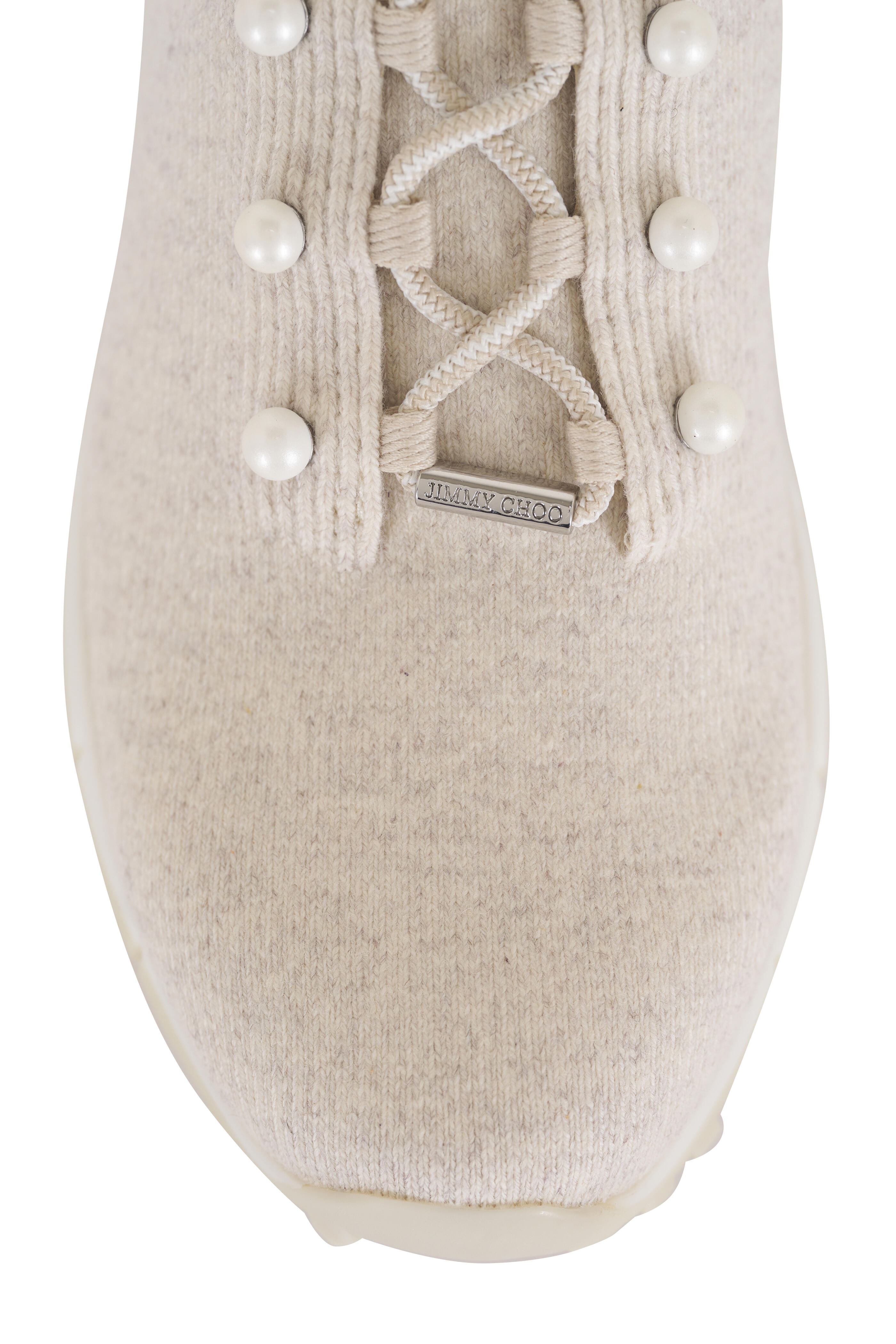 Jimmy Choo - Veles X Bamboo Crochet Knit Sneaker Jimmy Choo - Veles X Bamboo Crochet Knit Sneaker