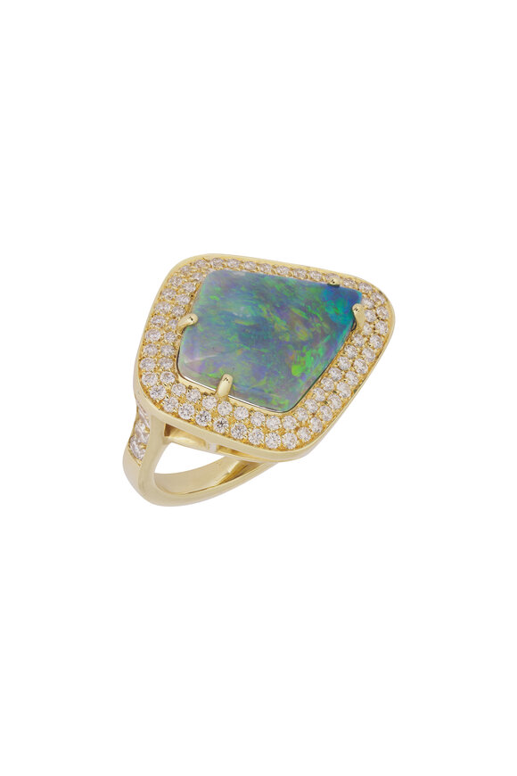 Lauren K 18k Yellow Gold Kite Shape Sophie Ring - view 1