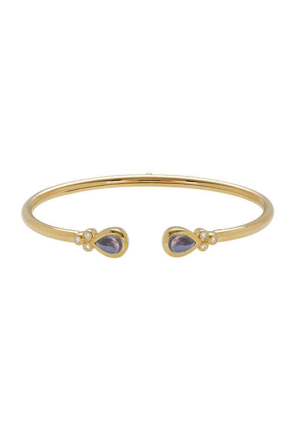 Temple St. Clair - 18K Yellow Gold Iolite & Diamond Belina Bracelet