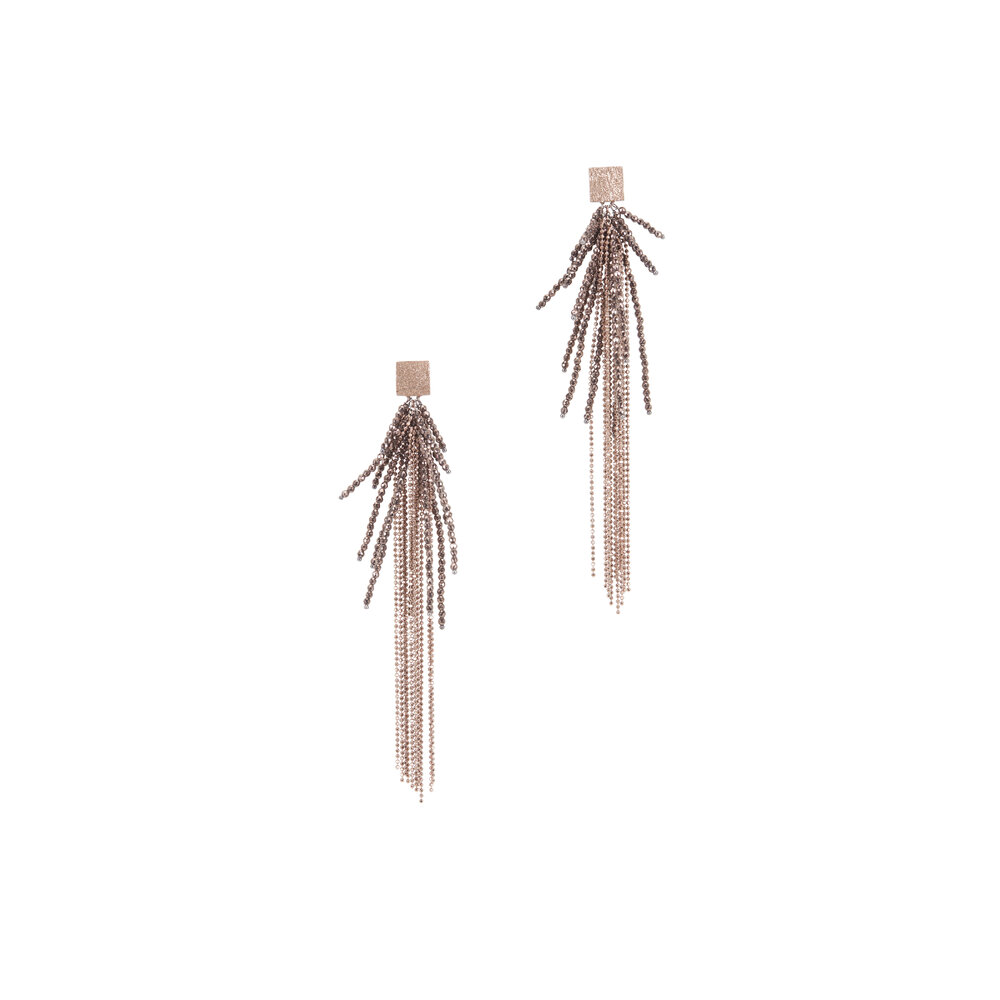 【関送込】BRUNELLO CUCINELLI◆BRASS EARRINGS Brunello Cucinelli Silver Brass Earrings | italist