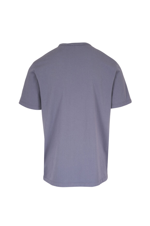 Vince Blue Cotton T-Shirt - view 2