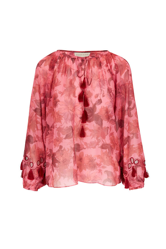 Sachin + Babi - Celia Sunset Pink Dalia Multi Blouse