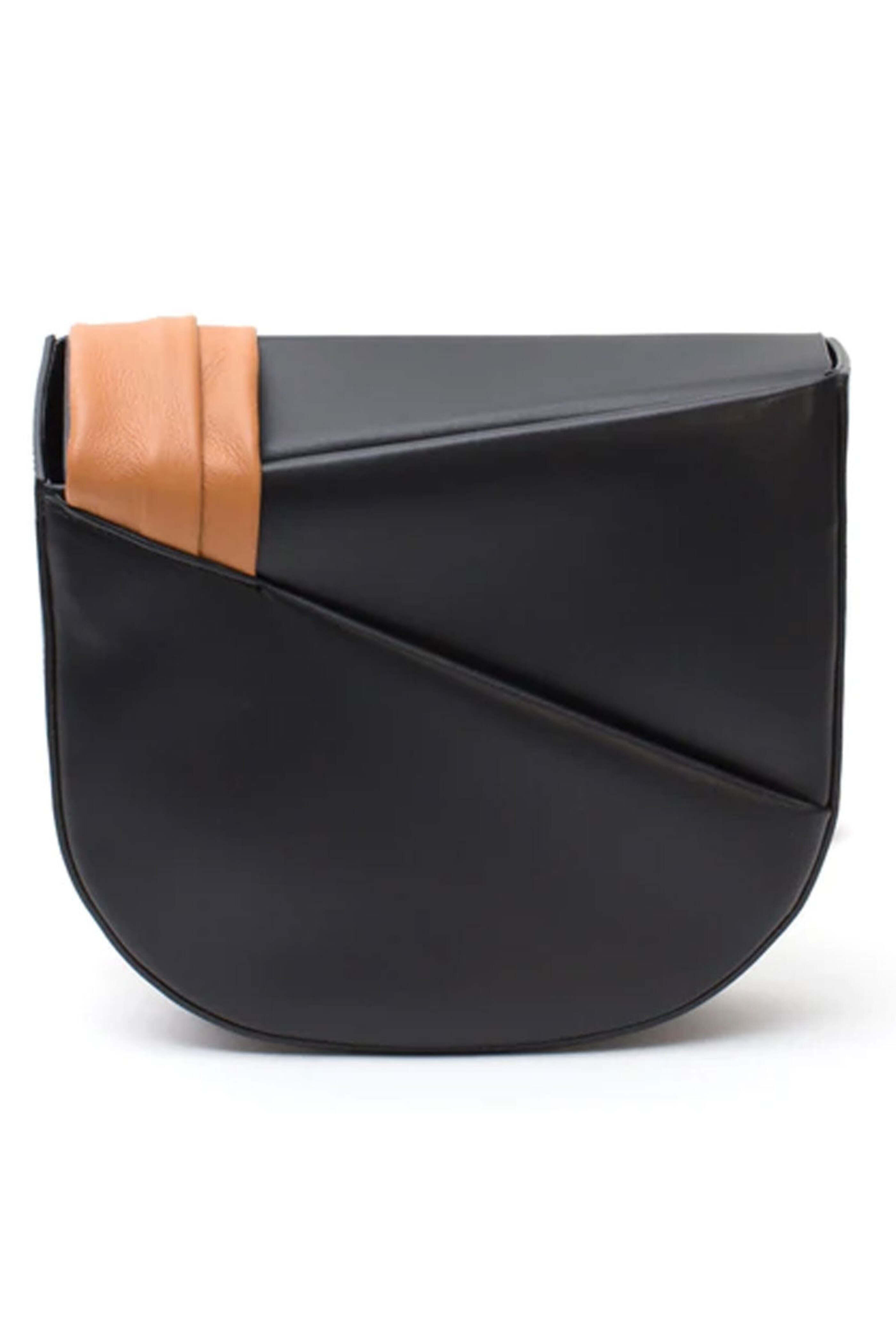 Imago-A - Georgia Handbag in Noir and Tan