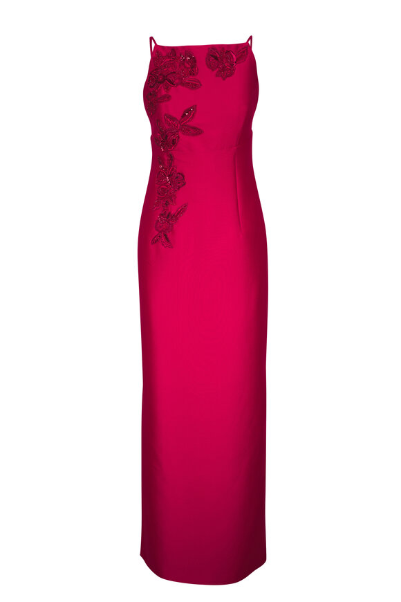 Sachin + Babi Pryce Holly Red Stretch Mikado Gown