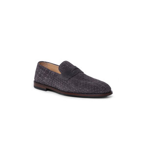 【関税＆送料込み】Brunello Cucinelli Grey Loafers With Mon Brunello Cucinelli - Gray Suede Loafer Sneaker | Mitchell Stores