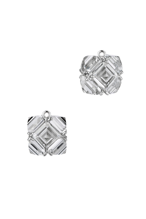 Paolo Costagli - White Gold White Topaz Earring Pendants