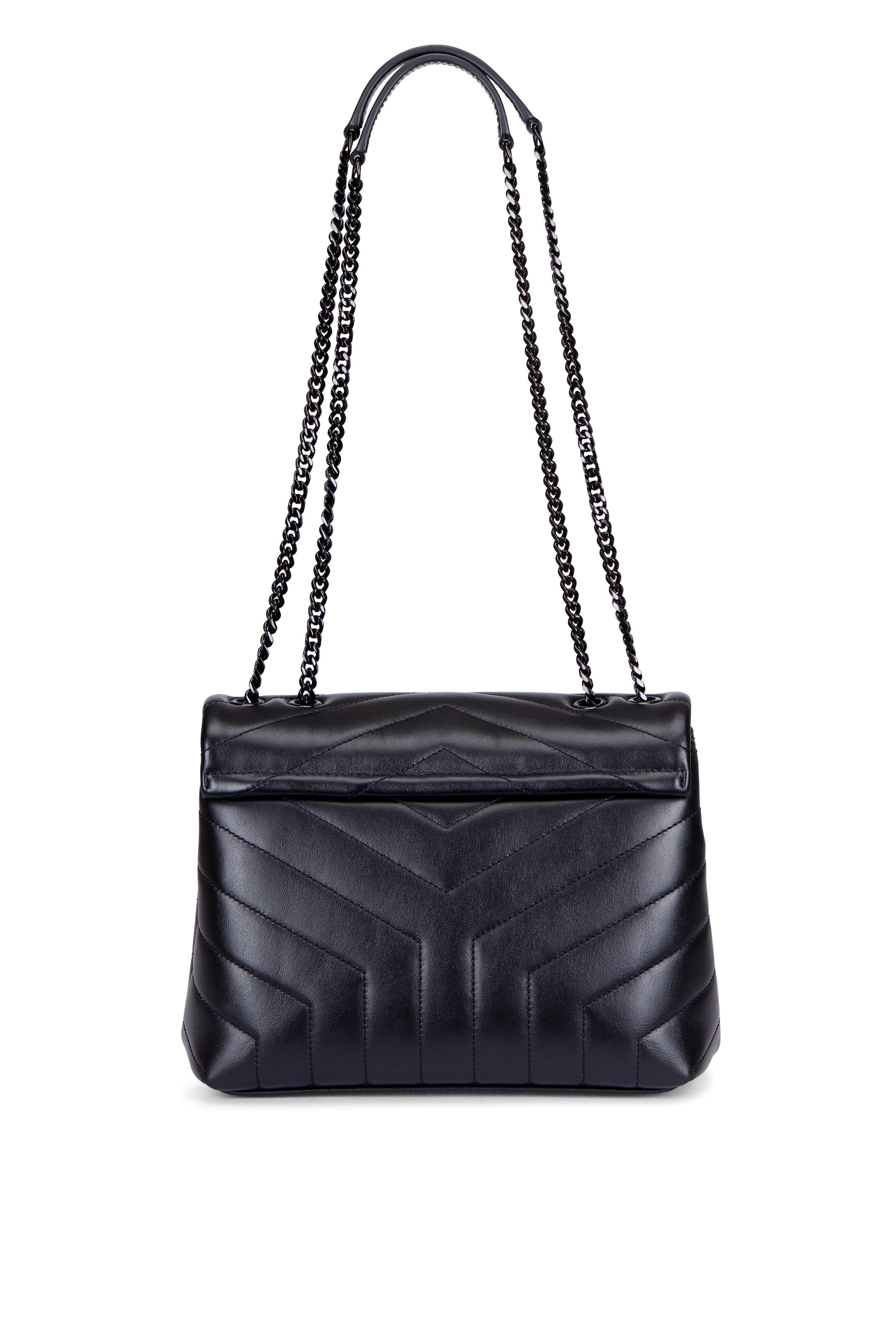 Grey Loulou small quilted-leather shoulder bag