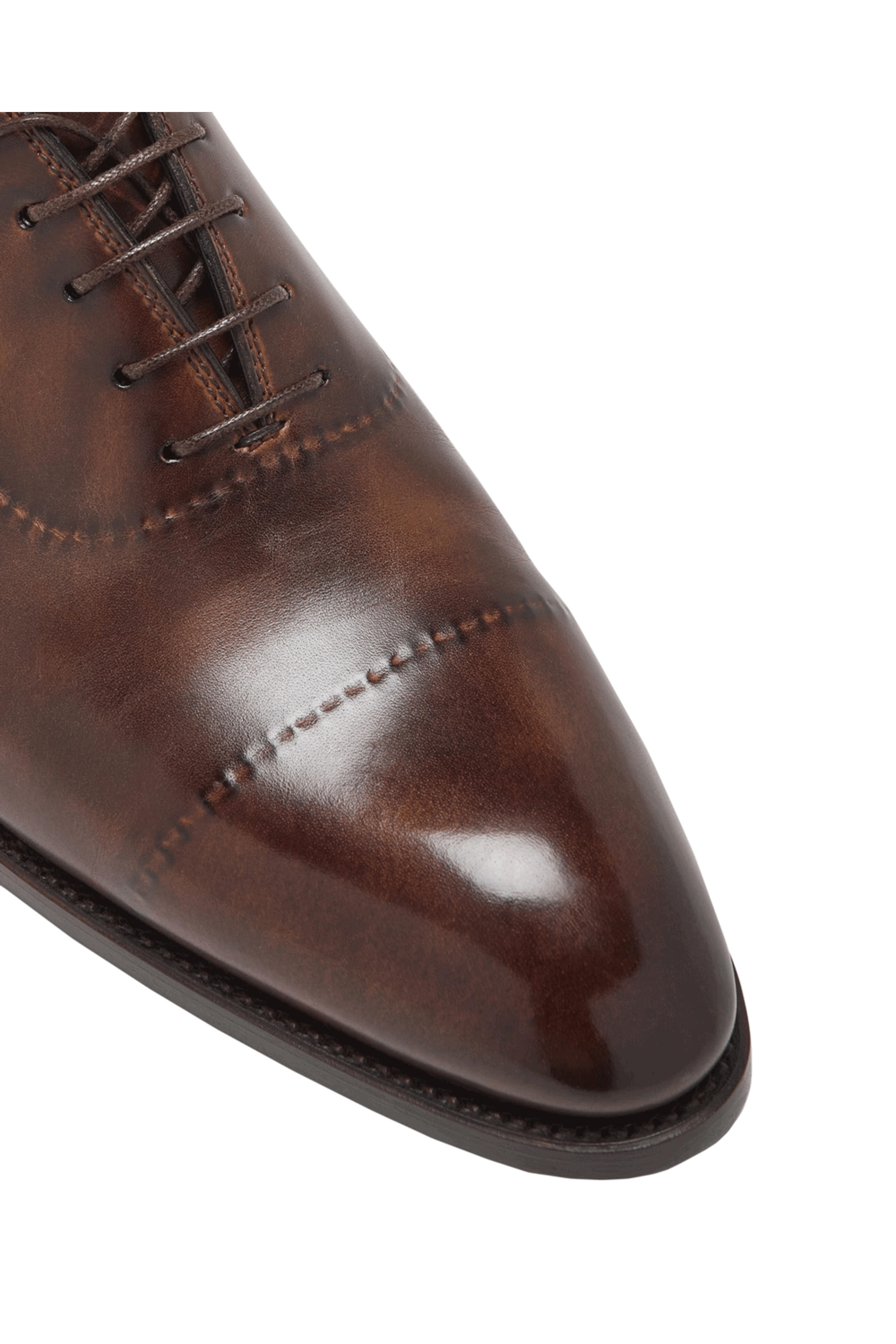 Bontoni - Vittorio Mattone Leather Reverse Stitch Oxford