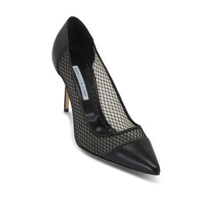 Manolo Blahnik ブラック ハイヒール MANOLO BLAHNIK ブラックレザー ハイヒール・パンプス ブラック