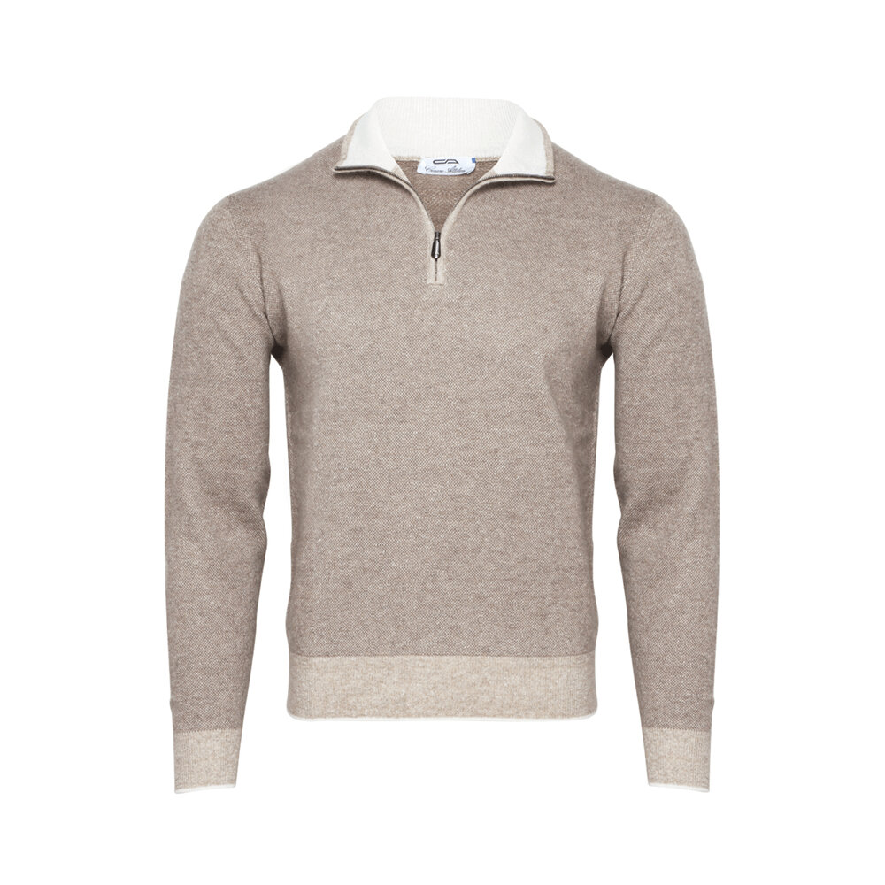 シーアイランドコットンCesare Attolini スミズーラネイビー シーアイランドコットンCesare Attolini スミズーラネイビー