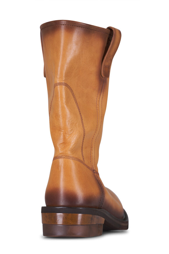 Miu Miu Cuoio Scrunch Leather Boot, 45mm - view 4