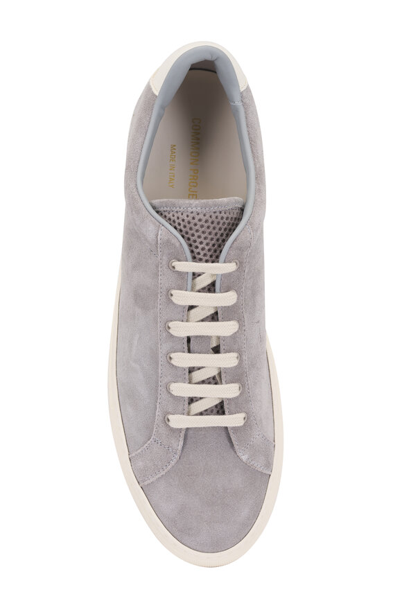 Common Projects Retro Low Profile Gray Suede Sneaker - view 7