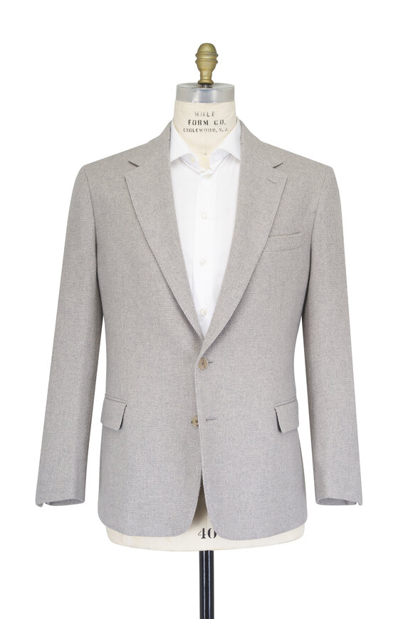 Ralph Lauren Purple Label Pearl Gray Cashmere & Wool Sportcoat - view 2