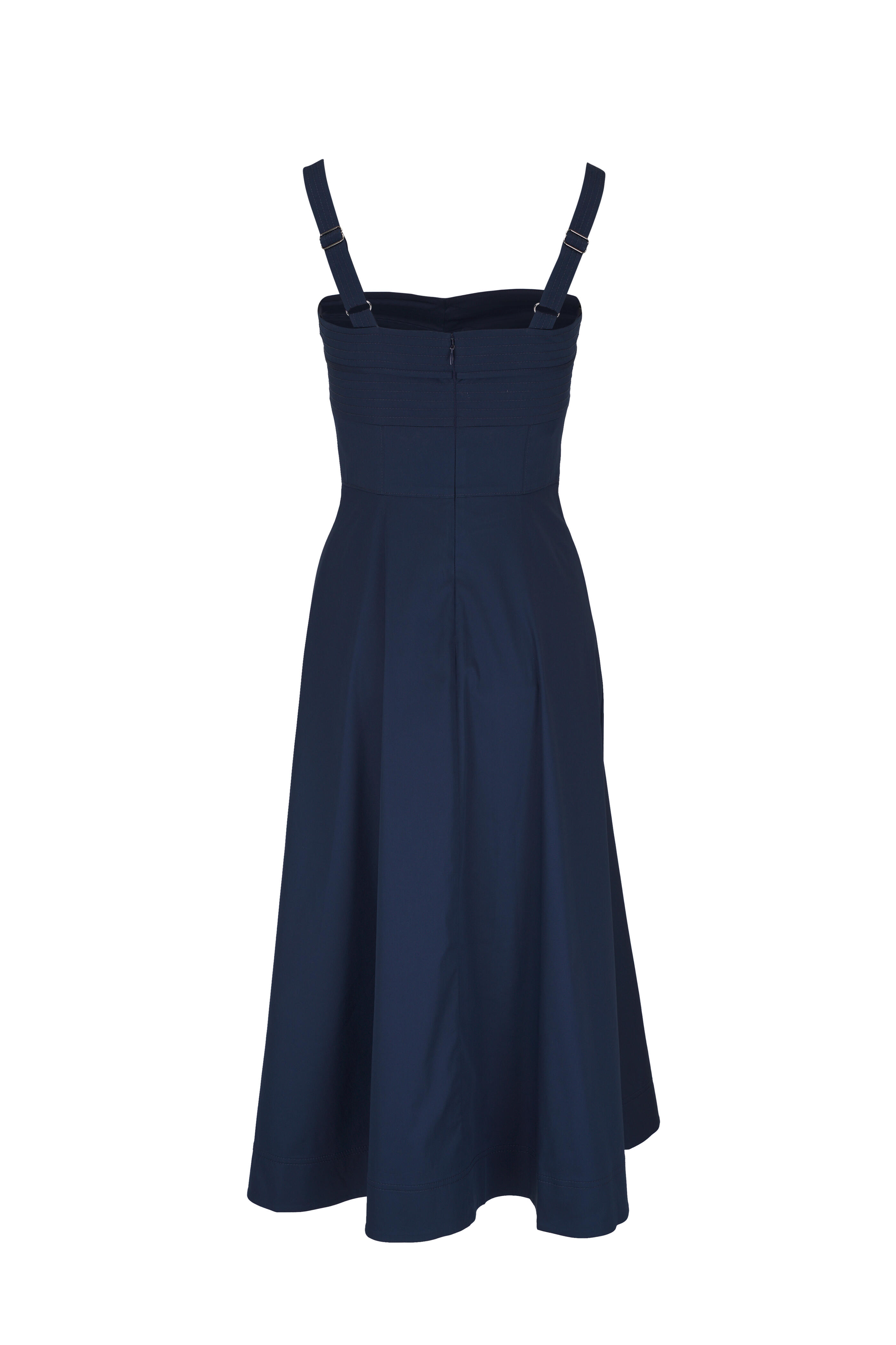Veronica Beard - Aila Marine Blue Midi Dress | Mitchell Stores