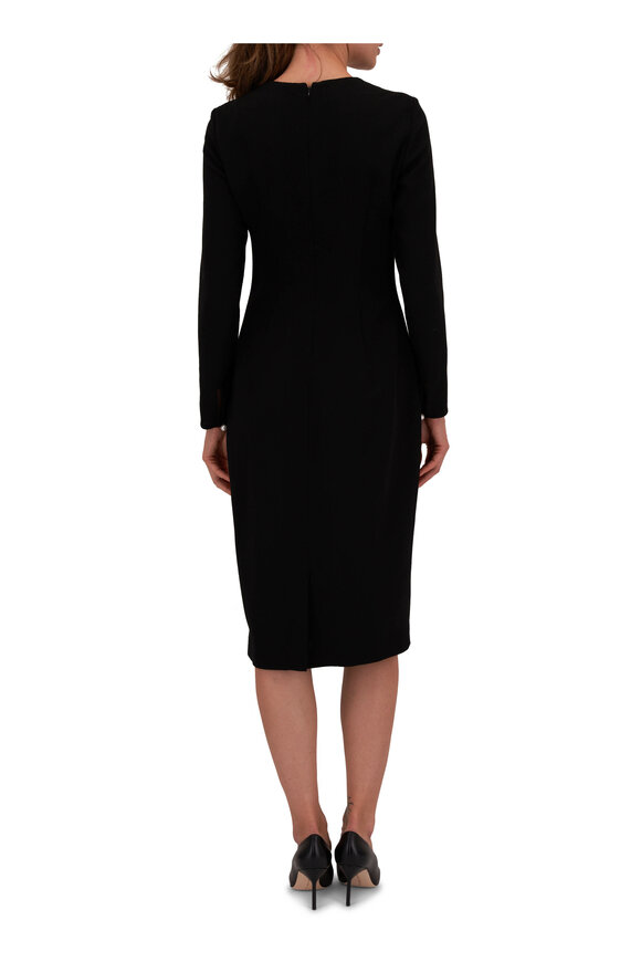 Adam Lippes - Minton Black Wool Crepe Dress 