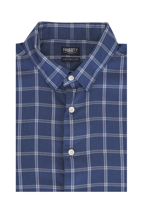 Faherty Brand Movement™ Monterrey Midnight Plaid Sport Shirt