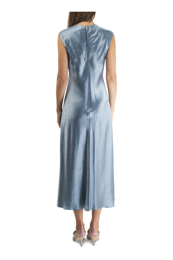 Vince - Harbor Satin Bias Cap Sleeve Dress