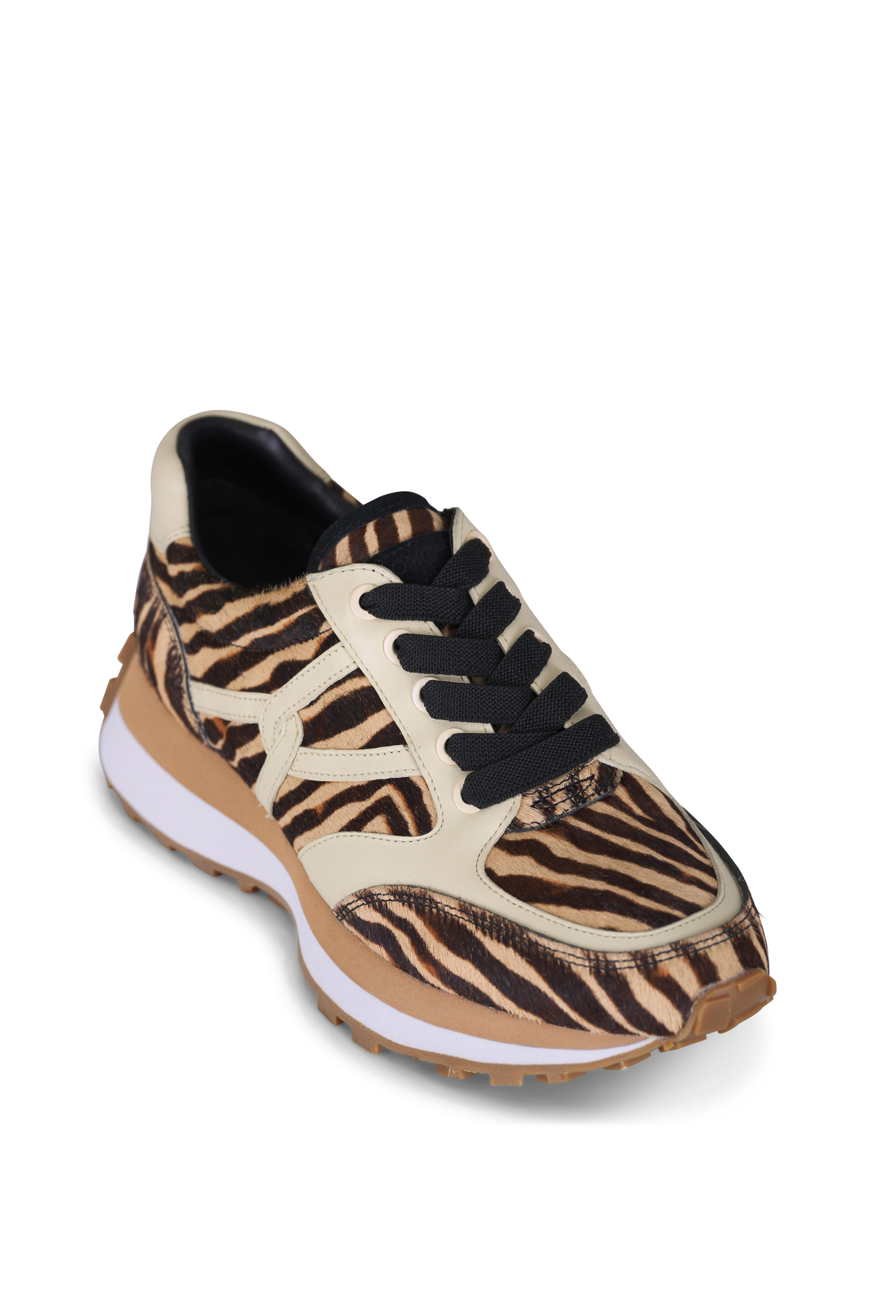 Veronica Beard - Valentina Animal Stripe Calf Hair Sneaker - view 1