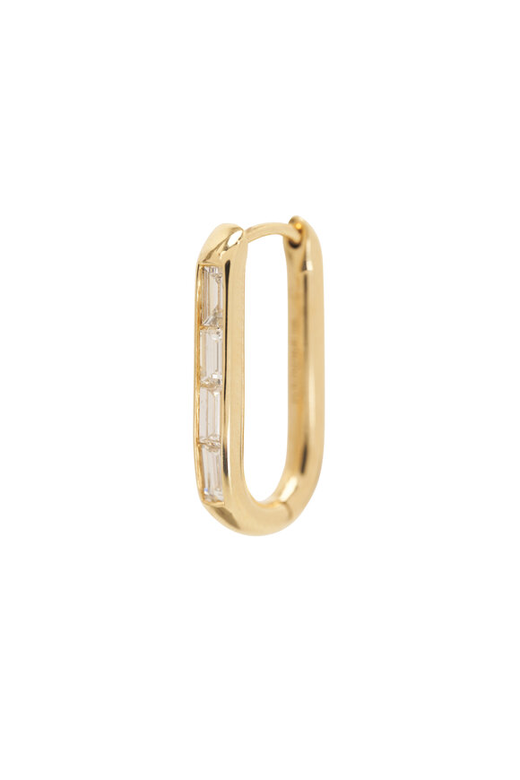 Foundrae - Baguette Diamond Ear Fob 