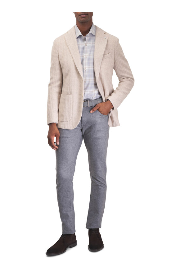 L.B.M. 1911 Oat Textured Tonal Wool Sportcoat - view 2
