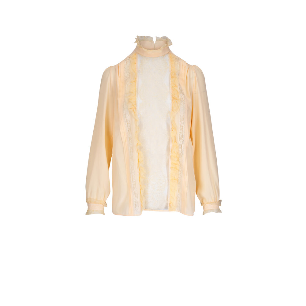 VALENTINO ベージュ フリル ベアトップ 38 VALENTINO ベージュ フリル ベアトップ 38 VALENTINO ベージュ