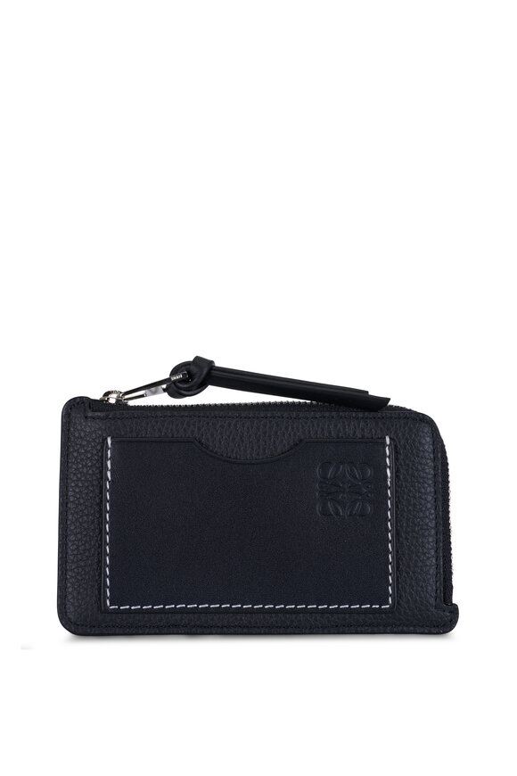 Loewe Black Leather Coin Cardholder