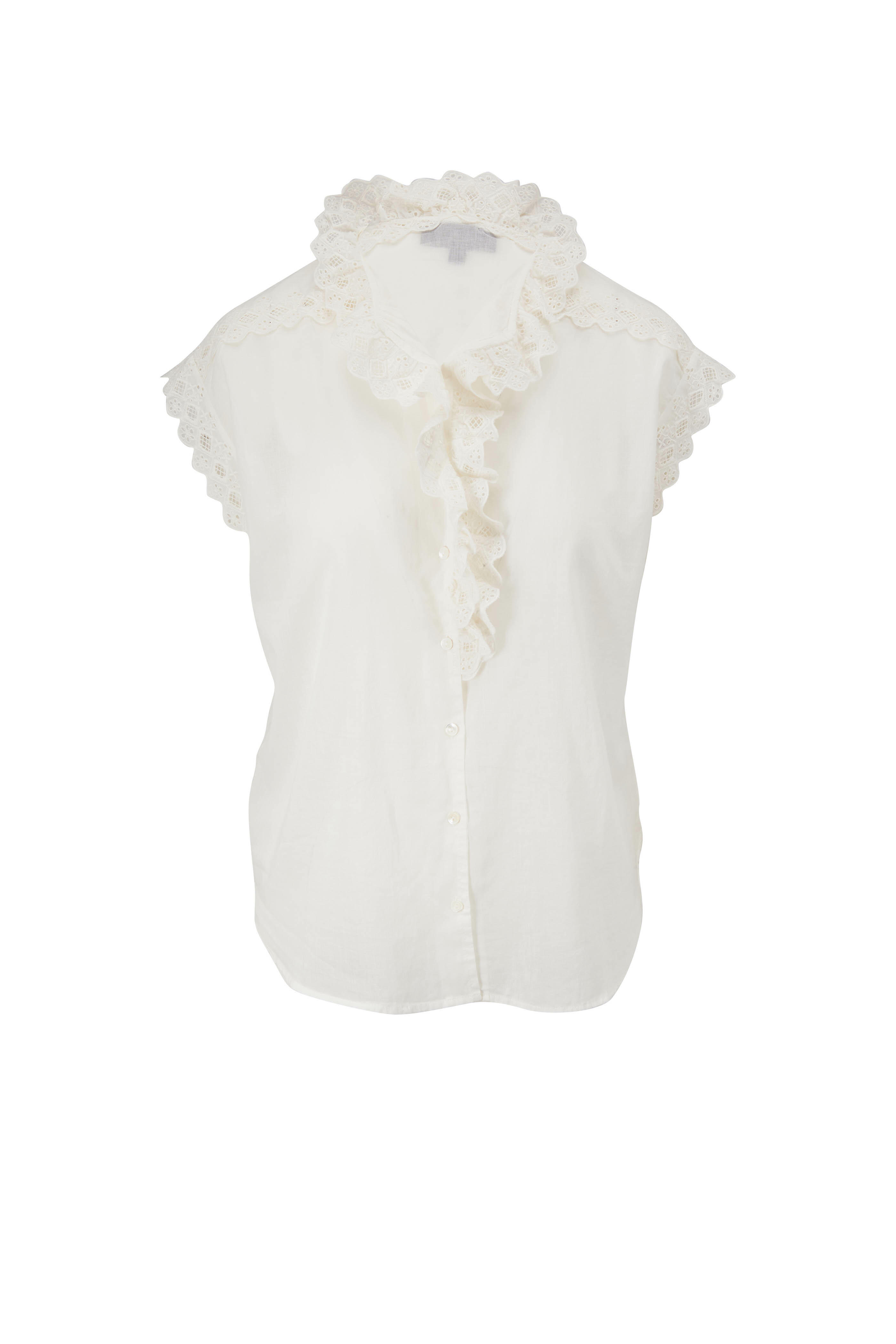 Nili Lotan - Leanne Ivory Lace Shirt