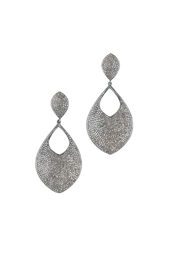 Loren Jewels - Sterling Silver Pavé Dangle Earrings