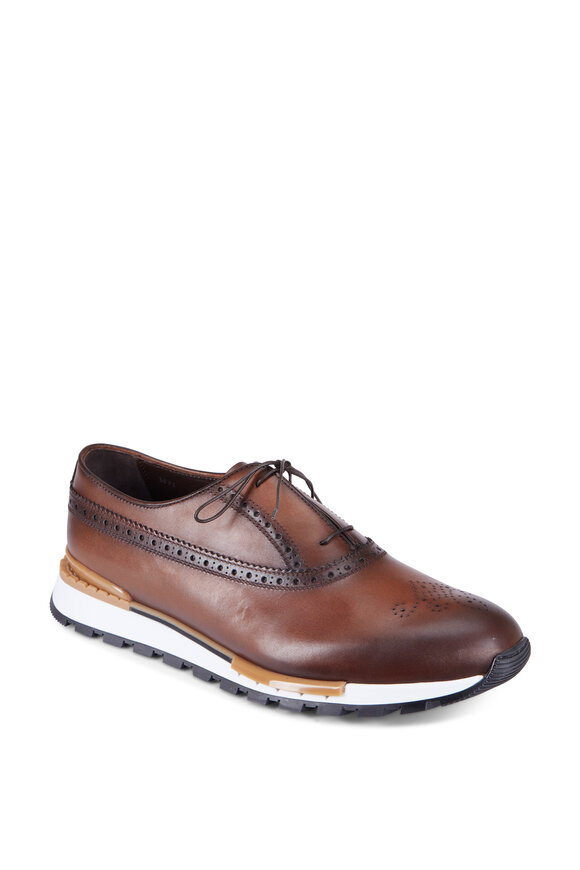 Berluti - Playtime Tobacco Bis Leather Slip-On | Mitchell Stores