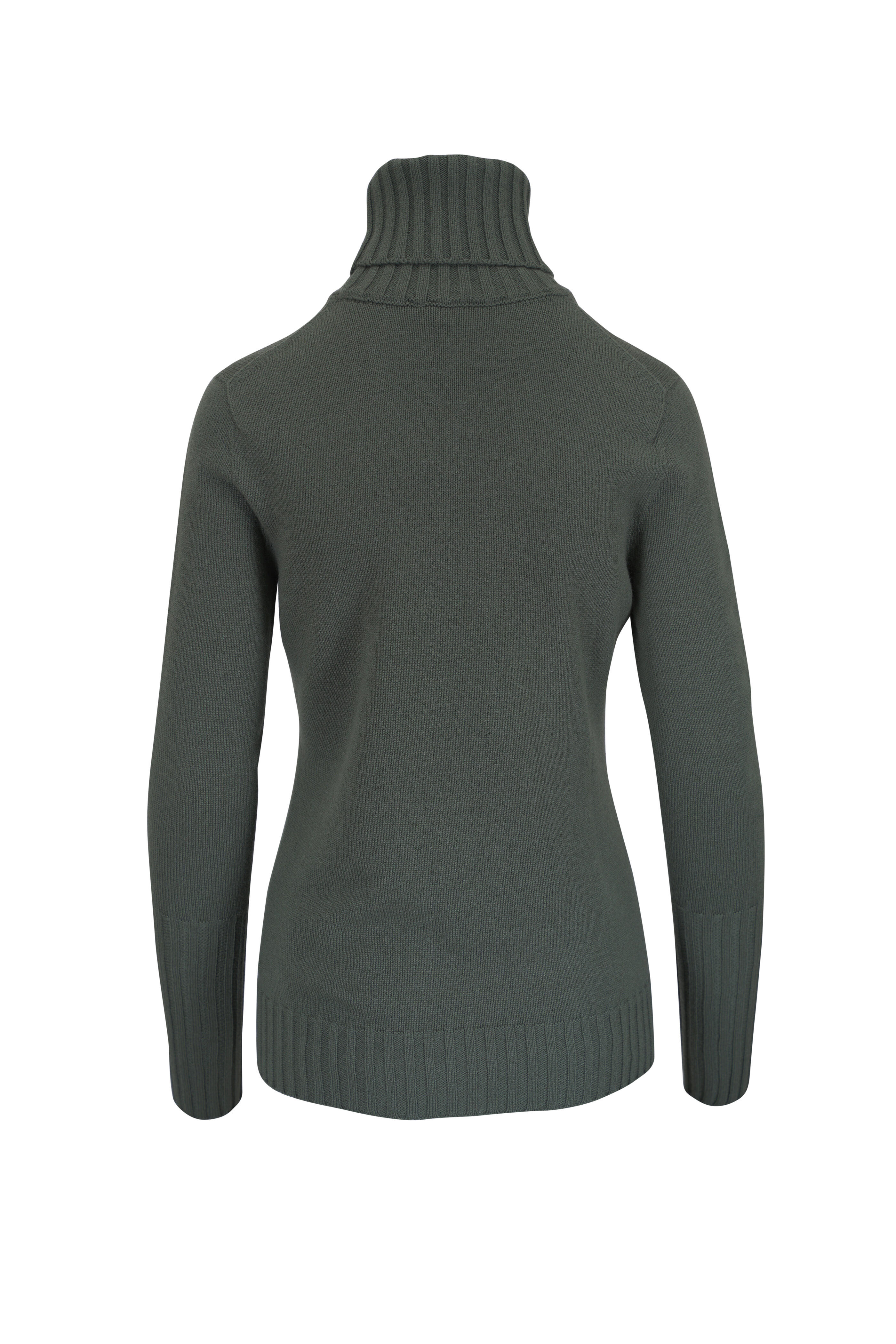 Kiton - Green Turtleneck Cashmere Sweater